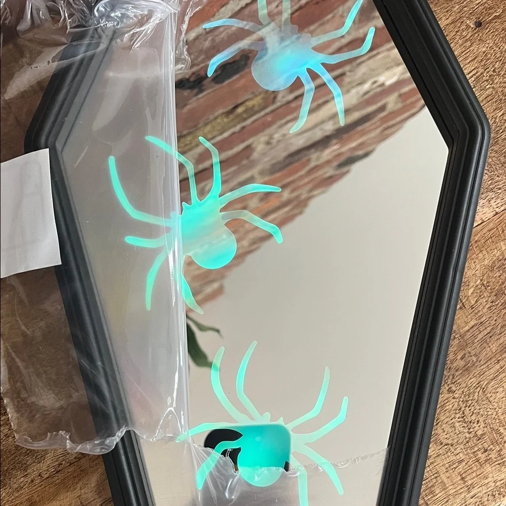 Martha Stewart Coffin-Shaped Black Wall Mirror